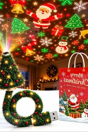 2027 Kerstprojectorlamp met 6 patronen